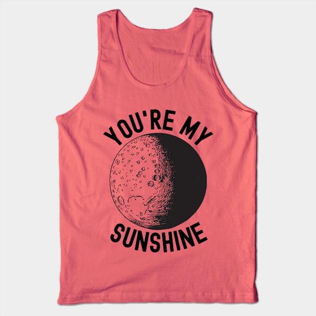 Slightly Wrong Sunshine Moon Tank Top by waltzart